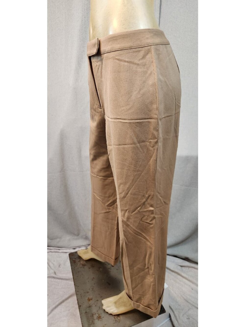 Petite Sophisticate Womens Size 8P 8 Brown Straight Leg Dress Pants USED - Picture 4 of 5